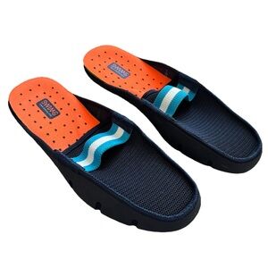 SWIMS Mens Loafers Casual Slip-Ons Size 9 Navy Stylish Preppy